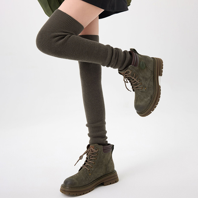 Women Ribbed Over Knee High Socks Leg Warmers Toeless Yoga Ballet Dance Leg Warmers