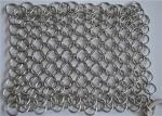Polished 316L Ring Wire Stainless Steel Chainmail Scrubber For Food