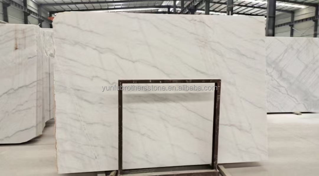 Honed Guangxi White Marble Quarry Modern Natural Block for Hotel Indoor Decorations