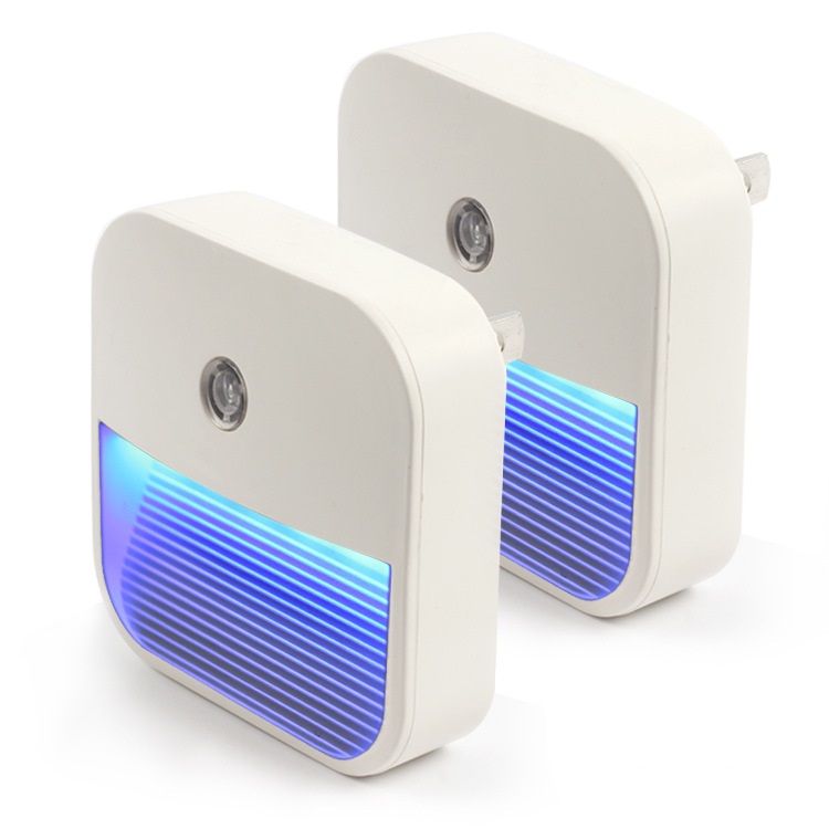 Plug-in Night Light, Warm White LED Nightlight, 4 Level Brightness Dusk-to-Dawn Sensor Light