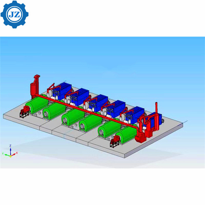 30 Ton Fully Continuous Waste Tire Tyre To Oil Pyrolysis Plant For Used Tyre Recycling