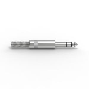 China Metal 6.35 mm Jack Plug Through Hole Audio Jack Connector 2 Contact wholesale