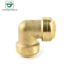 China 200psi HPB58-3A CW614N Brass Pipe Elbow Push Fit Fitting wholesale