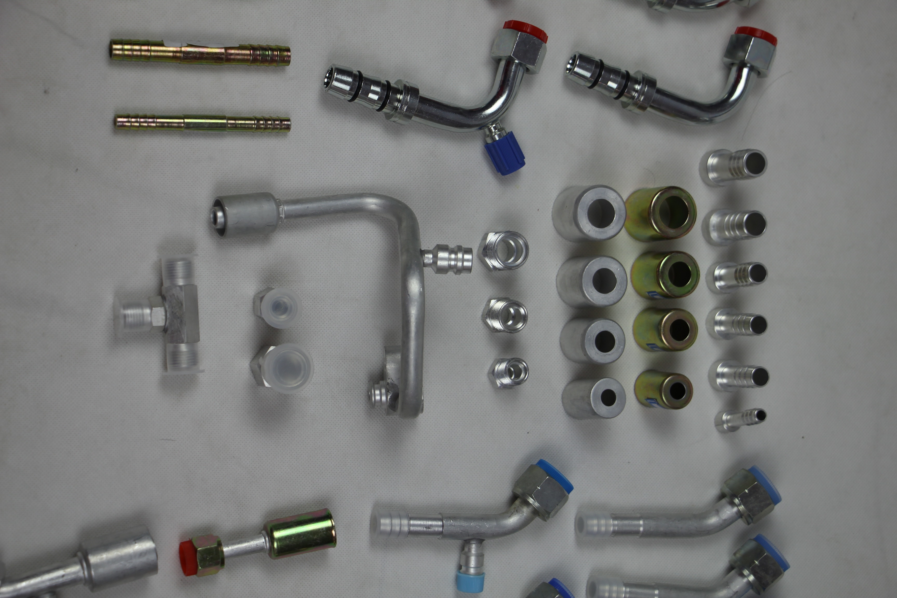 #6 #8 #10 #12 Straight Female O-Ring 7/8-14UNF Aluminium joint with iron cap auto air conditioning hose fitting
