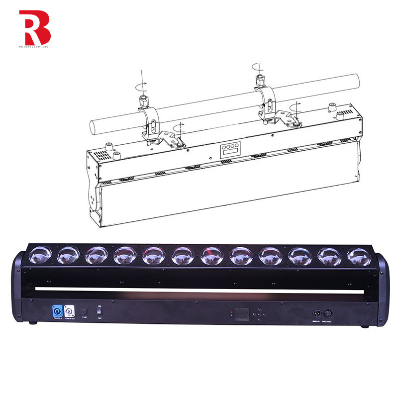 30W 12pcs RGBW 4in1 LED Disco Lighting Equipment Backcolor Marco Effect
