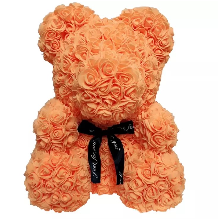 Teddy Bear with Heart Soap Roses Bear Roses Teddy Bear Christmas day gift