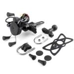 Navigation Two Wheeler Mobile Holder , FCC 5V 2A Dirt Bike Iphone Mount