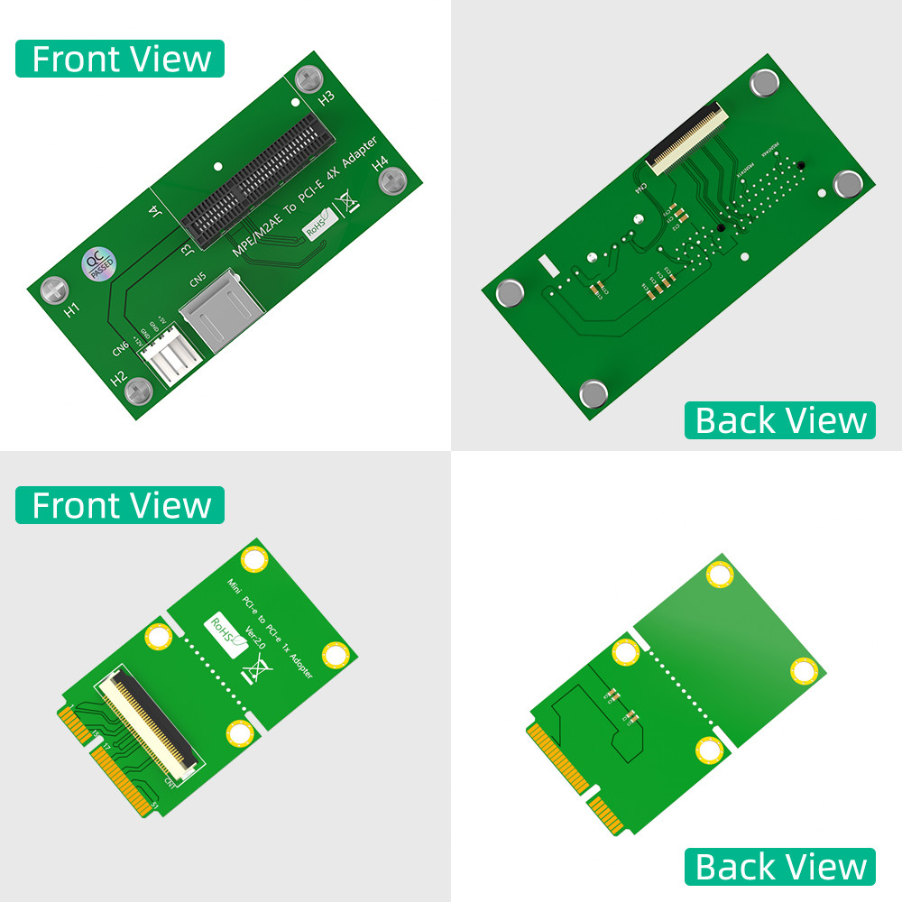 Mini PCI-E to PCI-E Express X4 USB Riser Card EMI Shielding Cover