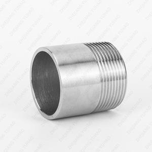 China Stainless Steel Fitting Welded Single Male External Thread Welding Nipple wholesale