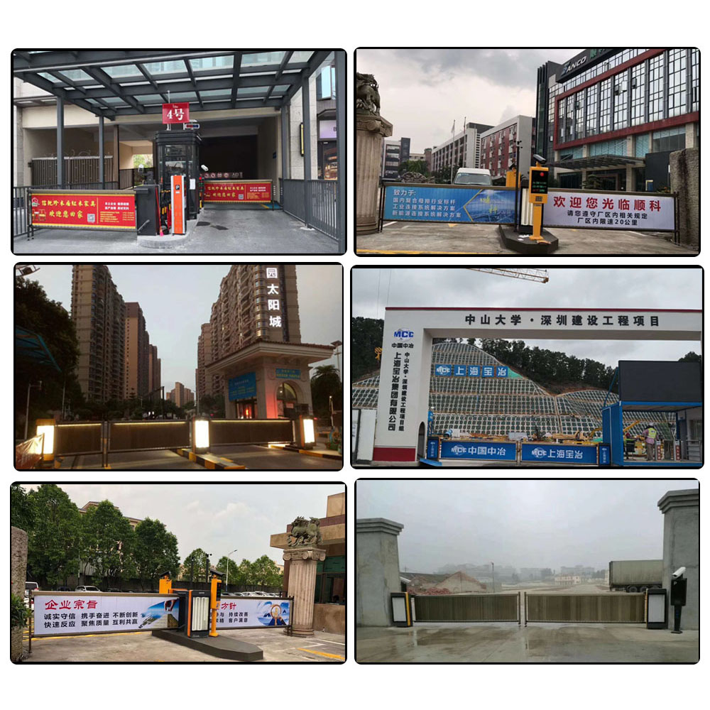 Business Building Toll Parking Lot Barrier Gate With Insulation And Flap Advertising