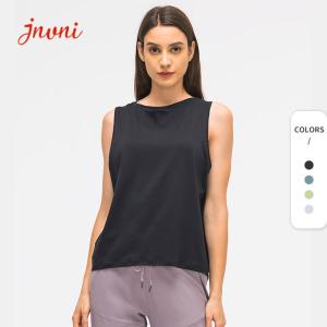 China Lightweight Activewear T Shirts Open Back Running Bodybuilding Fitness Tank Top wholesale
