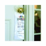 Transparent ISO SGS Plastic Hanger Bags Door Knob Newspaper