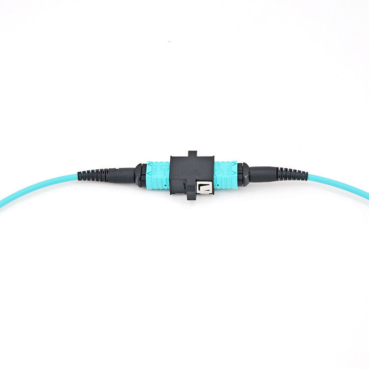 Aqua W Mtp To Lc Adapter OM3 Mounting Flange Fiber Optic Adapter
