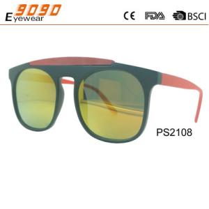 China Cheap promotional gift sun glasses, polarized mirror plastic sunglasses wholesale