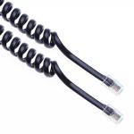 RJ11 6P4C Spiral Telephone Cable 12FT Male to Male 24AWG
