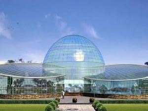 China Galvanized Pipe Sightseeing Greenhouse Restaurant Custom Shaped 4600㎡ wholesale