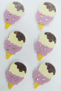 China Girls Lovable Printable Sticker Sheets , Childrens Walls Ice Cream Stickers wholesale