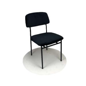 China 14KGS 770mm 0.12m3 Black Velvet Dining Chair wholesale