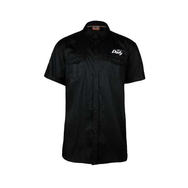 Breathable Custom Embroidery 100% Polyester Teamwear Short-sleeved Shirts for