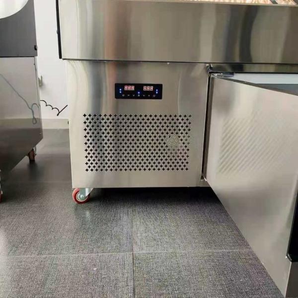 Ladder ice table seafood barbecue display commercial order fruit fishing preservation cabinet 4