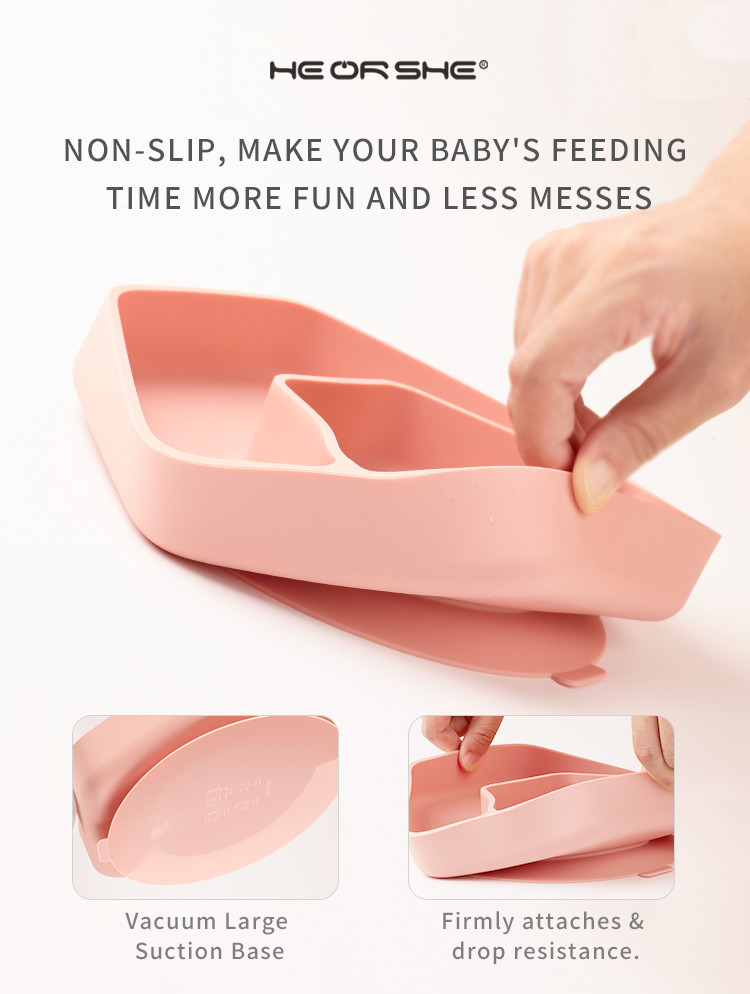 Steam Sterilization Food Safe Hexagon Baby Plate And Bowl