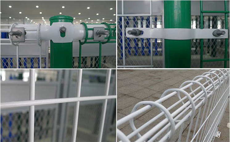 Powder Coated Steel Welded Wire Garden Fence Welded Double Circle
