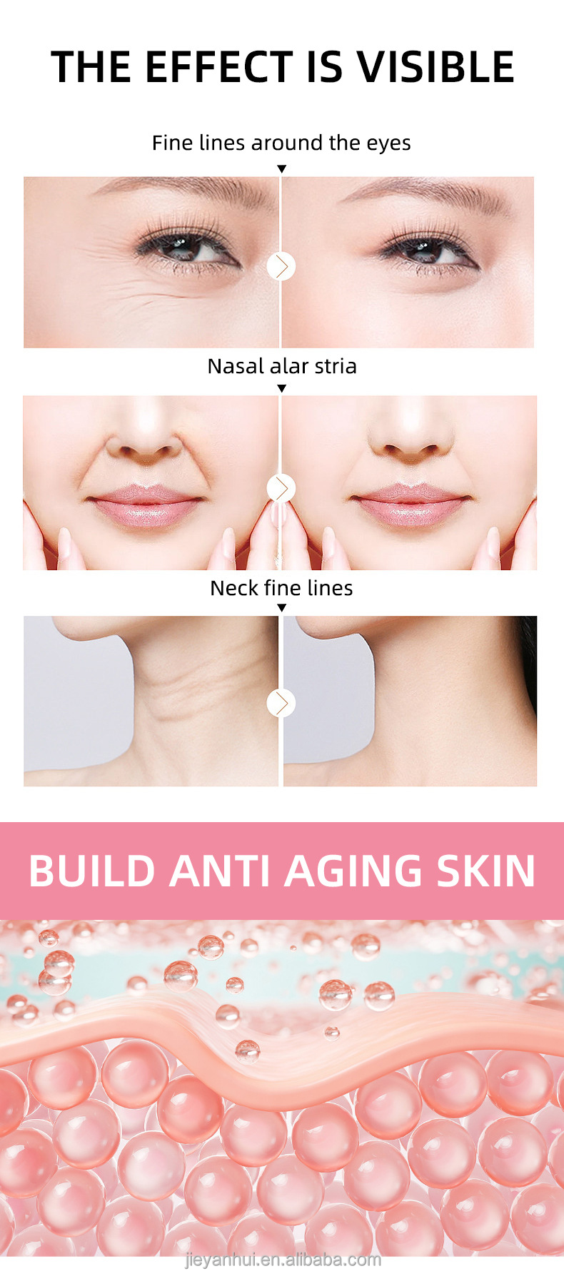 New Skin Care Serum Facial 4 in 1 Whitening Anti Age Face Serum with Vitamin and Niacinamide Facial Serum