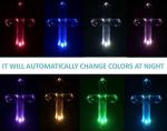 Color Changing Waterproof 7.5" Solar Cross Garden Stake
