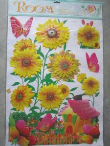 China Colorful 3306 50 * 70cm Removable Vinyl 3d Wall Decoration Stickers Used for Wood wholesale