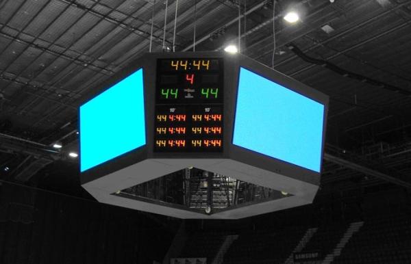 P16mm Sports Led Advertising Billboard Display Indoor Horizontal 120 / Vertical