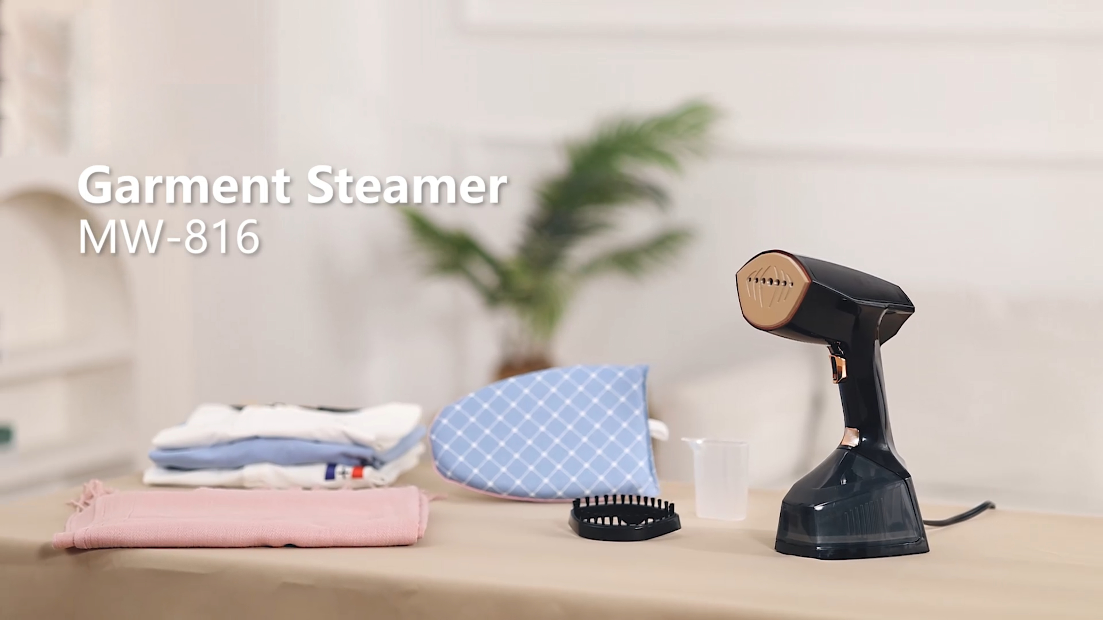 Travel Handheld Mini Portable Garment Steamer with 2000W Power and Swiveling Cord