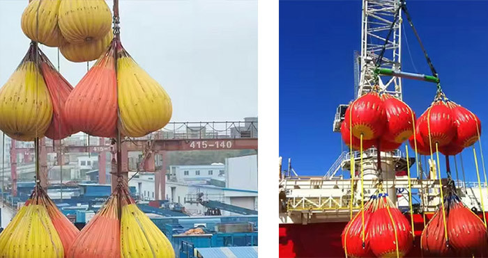 Crane Load Test Water Bags Enhanced Safety Features Equipped With Overpressure Valves And Reinforced Seams