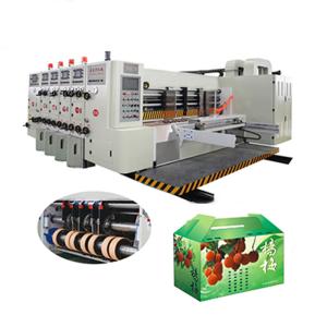 China Fruit Carton Box Flexo Printing Machine For Corrugated Carton , Rotary Die Cutting Machine wholesale