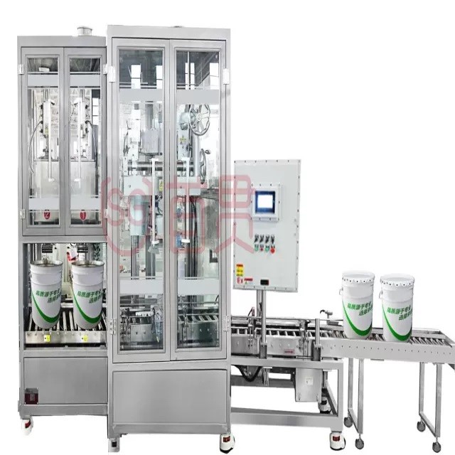 Inline Automatic Filling And Capping Machine Multi Usage Liquid Filling And Capping Machine