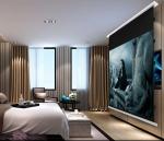 In Ceiling Aluminum 100" Tab Tensioned Projection Screen