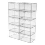 Custom Clear Magnetic Acrylic Shoe Box Display Stackable