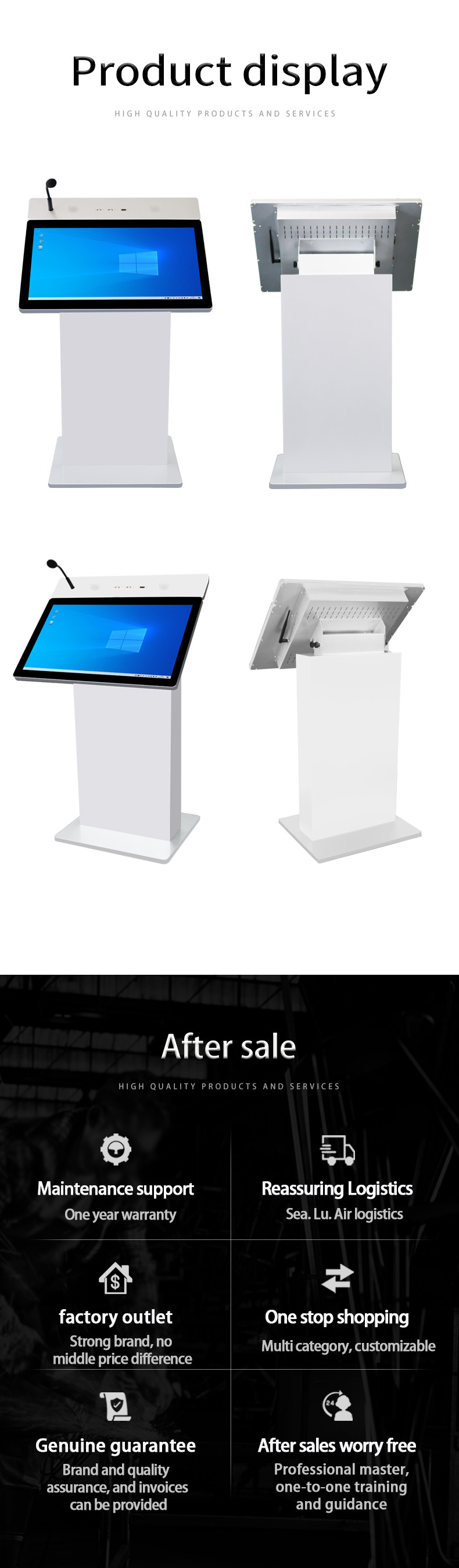 Digital Classroom Podium Lectern Smart Portable Multimedia Lectern