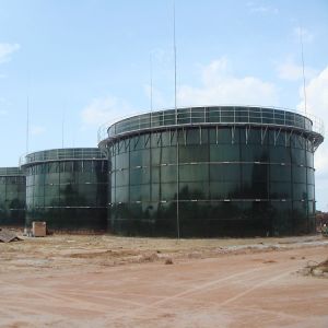 China Wastewater Storage Glass Fused Bolted Steel Tanks 500000Gallons on sale