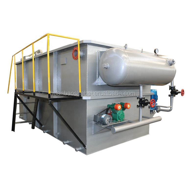 Model-Based Dissolved Air Flotation Equipment for Low Consumption Sewage Purification