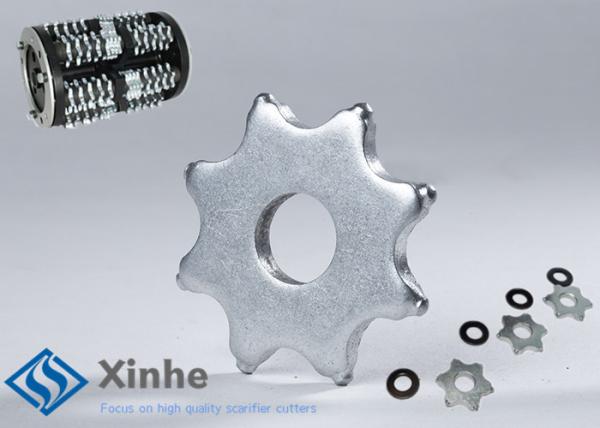 Edco Scarifier Parts, 8 Point Tungsten Carbide Tct Scarifier Cutters with 3-1/8