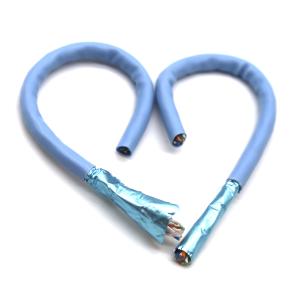 0.58mm FTP CAT6A network cable OFC conductor HDPE  Flexible Network Cable