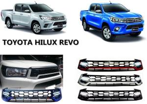 China Manufacturers Upgrade Front Grille With Daytime Running Light For Toyota Hilux Revo 2015 2016 wholesale