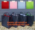 Cute fashion designer felt tote bag, reusable felt leisure handbags fashionable,