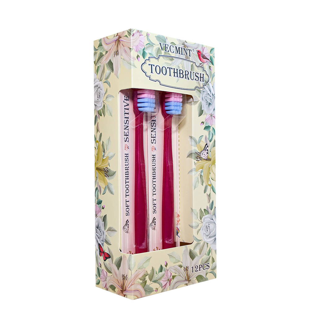 Eco friendly White Paper Toothbrushes Removes Bacteria For Deep Tooth Cleaning
