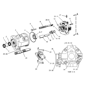 Caterpillar 1126564 Parts scheme PUMP GP-PISTON
