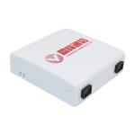 2 Core Optical Faceplate Box 86mm Fiber Optic Outlet Box 50g