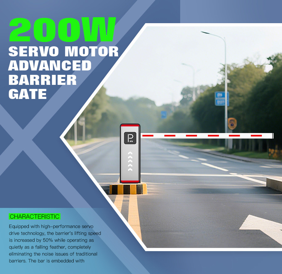 Automatic Boom Barrier Gate Retractable Security Equipment Steel Material Parking Lot