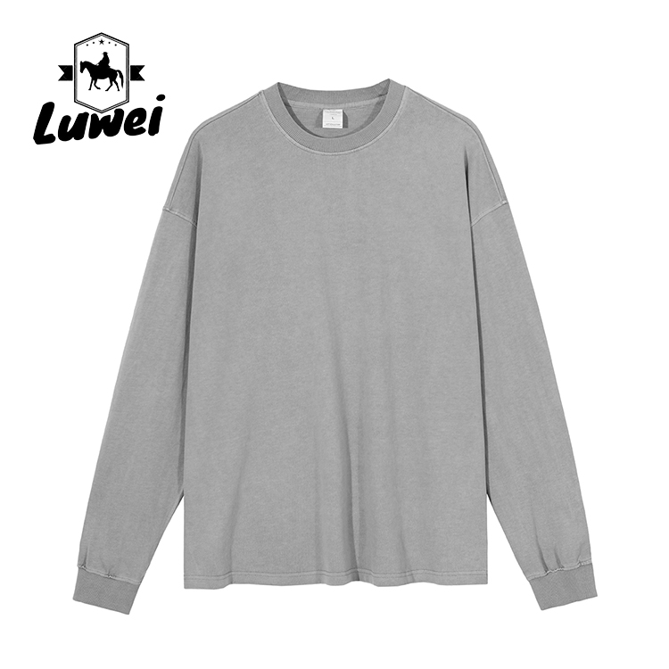 Cut Puff Print Custom Hoodie Crew Neck Slim Fit Heavyweight Wash Sweatshiets