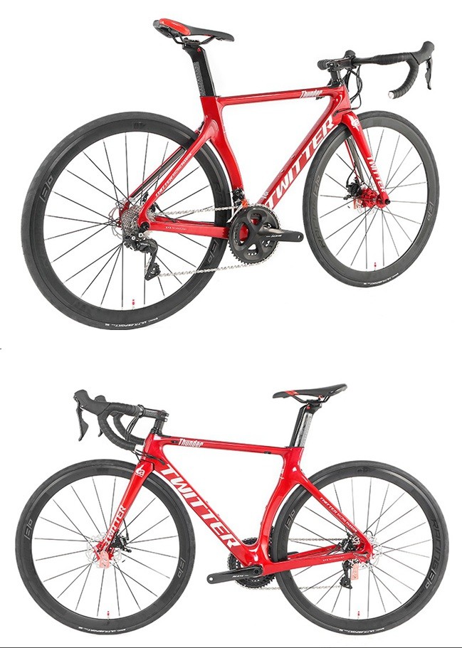 Carbon Fiber Road Bicycle Carbon T800 Sram RIVAL 22 Speed Alloy Aluminum Wheel 700C