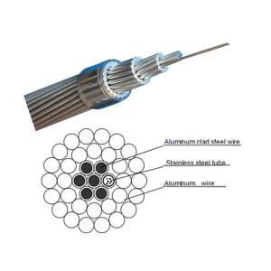China 60 Core OPGW Optical Ground Wire Outdoor Aerial Fiber Optic Cable double layer stranded OPGW wholesale